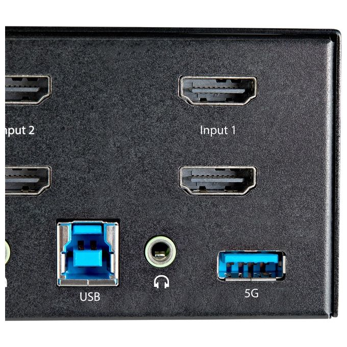 StarTech.com SV231DHU34K6 Switch per Keyboard-Video-Mouse Nero