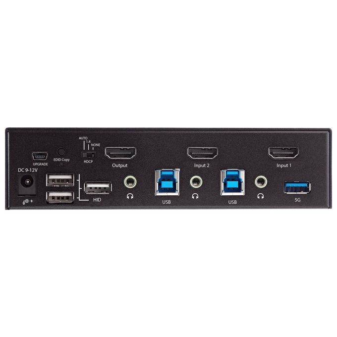 StarTech.com KVM Switch HDMI a 2 Porte Monitor Singolo 4K 60Hz Ultra HD HDR
