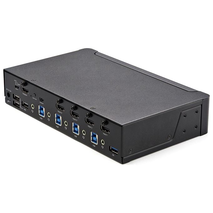 StarTech.com KVM Switch HDMI a 4 Porte Monitor Singolo 4K 60Hz Ultra HD HDR
