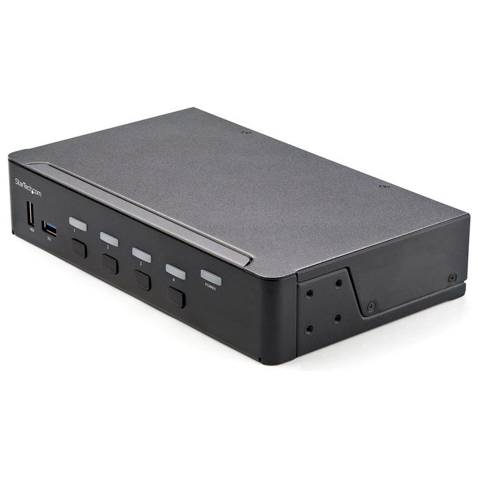 StarTech.com KVM Switch HDMI a 4 Porte Monitor Singolo 4K 60Hz Ultra HD HDR