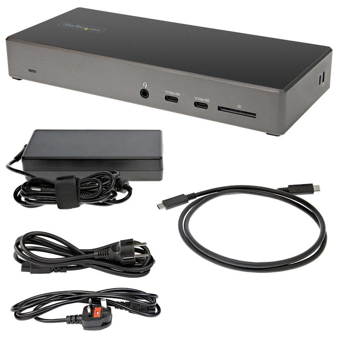 StarTech.com Dock Usb Type C Docking Station Usb C con Triplo Monitor 4K
