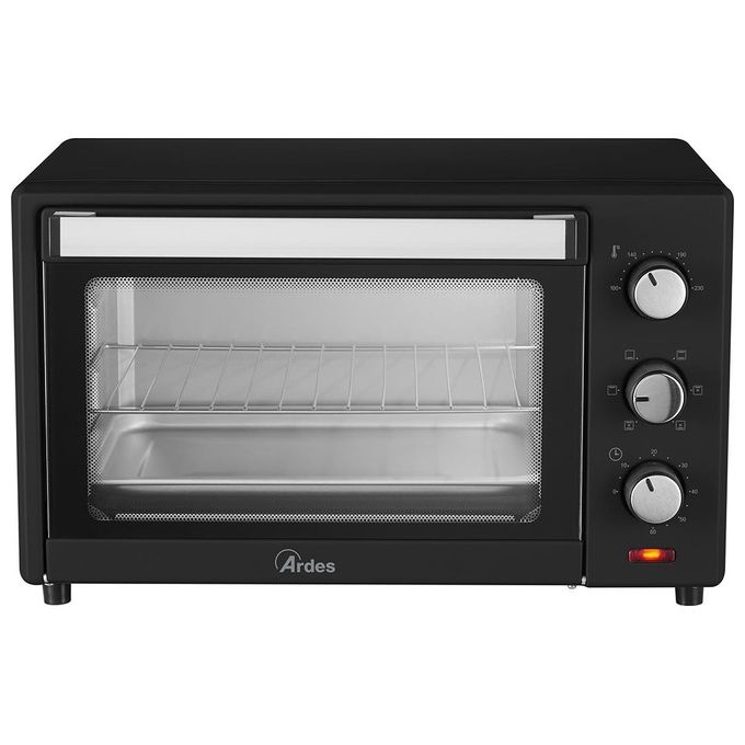 Ardes AR6226B GUSTAVO DARK 25 L Forno Elettrico Ventilato 6 Funzioni Cottura Accessori Inclusi Nero 25 Litri