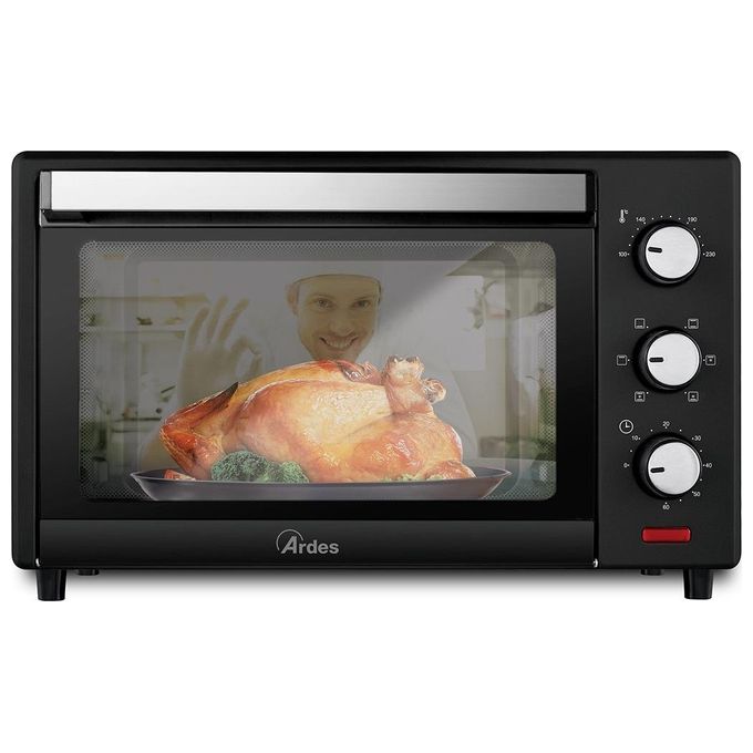 Ardes AR6226B GUSTAVO DARK 25 L Forno Elettrico Ventilato 6 Funzioni Cottura Accessori Inclusi Nero 25 Litri