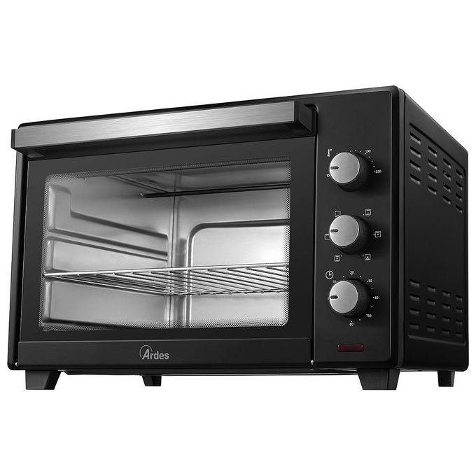 Ardes AR6238B GUSTAVO DARK 38L Forno Elettrico Ventilato 6 Funzioni Cottura Accessori Inclusi Nero 1600W 38 Litri