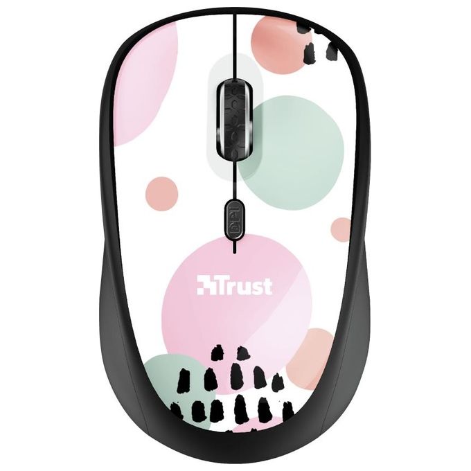Trust Yvi Mouse Mano Destra Rf Wireless Ottico 1600 Dpi Rosa