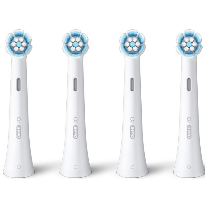 Braun Oral-B iO Gentle Care Testina per Spazzolino 4 Pezzi Blu-Bianco
