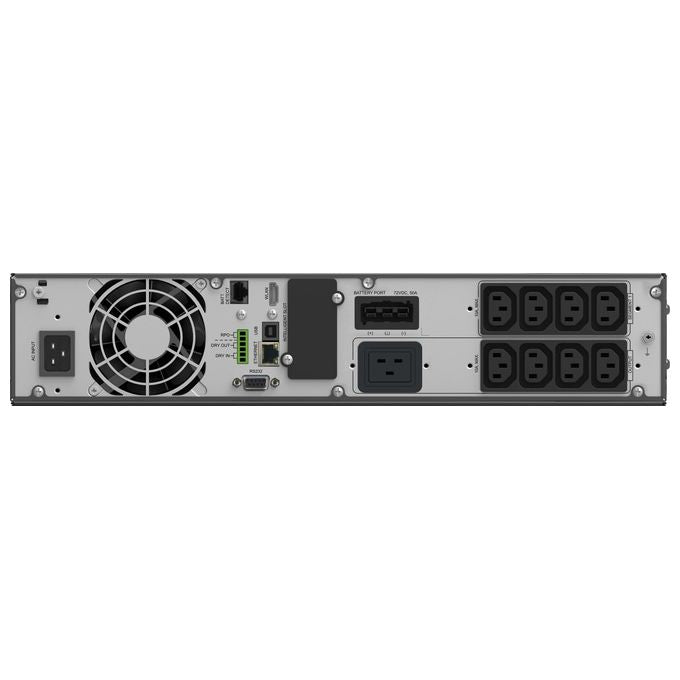 PowerWalker VFI 3000 ICR IoT Gruppo di Continuita' UPS Doppia Conversione Online 3 kVA 3000 W 9 Prese AC