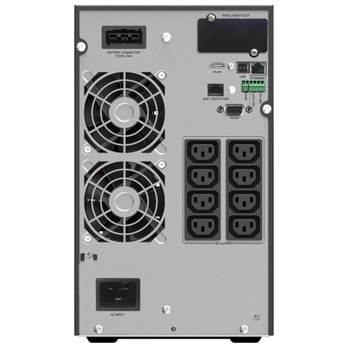 PowerWalker VFI 2000 ICT IoT Gruppo di Continuita' UPS Doppia Conversione Online 2 kVA 2000 W 8 Prese AC