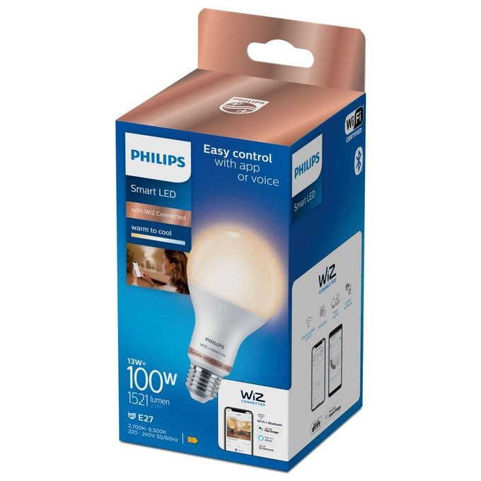 Philips Lampadina Smart TW Goccia Smerigliata 100W E27