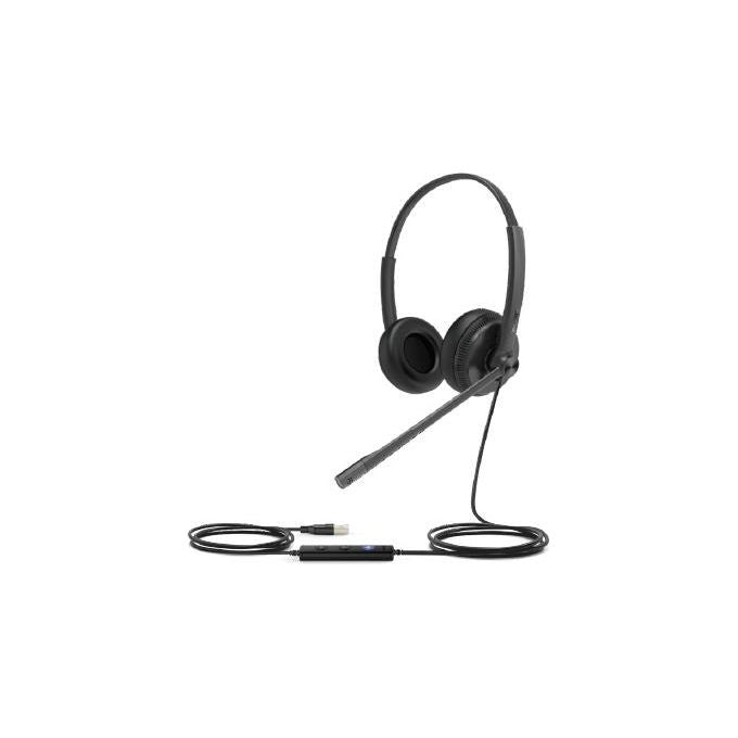 Yealink UH34 Lite Auricolare Cablato a Padiglione Ufficio Nero