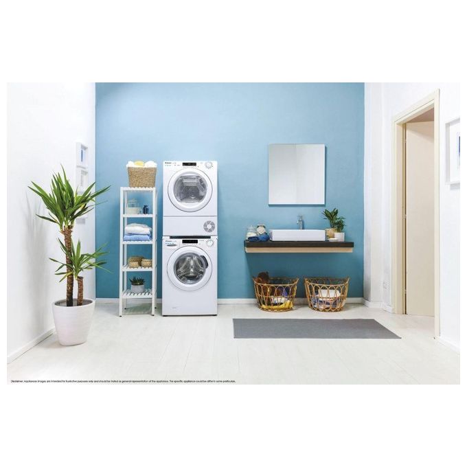 Candy, Asciugatrice 8 Kg, Classe C, Vapore, Inverter, Wi-Fi, Bianco