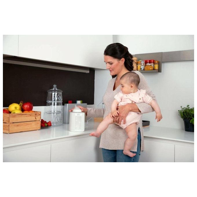 Chicco 00007390100000 Scalda Pappa e Scaldabiberon 2in1 con Funzione Sterilizzazione 21 Programmi Timer Scongelamento Biberon e Vasetti colore Bianco