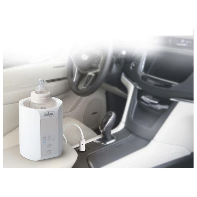 Chicco 00007389100000 Scaldabiberon Portatile Casa Viaggio 3 Programmi Riscaldamento 4 min Spegnimento Automatico colore Bianco