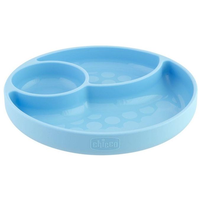 Chicco Piatto in Silicone a Scomparti con Ventosa 12 Mesi + Bimbo