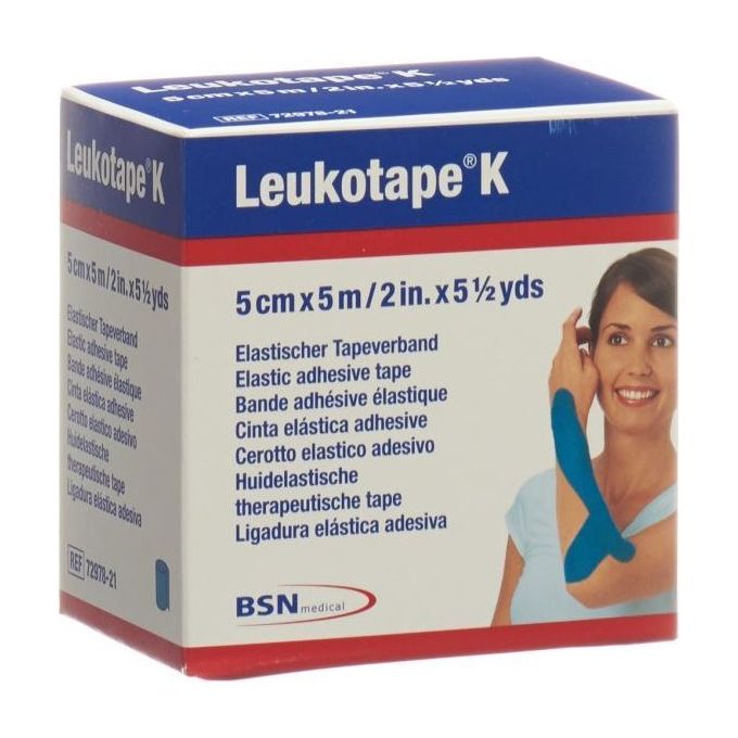 Leukotape K - Tape Neuromuscolare Bsn 5 M X 5 Cm - Blu 1 pz.