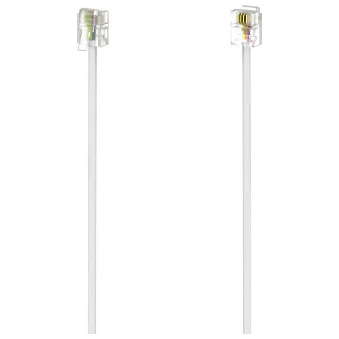Hama Cavo Telefono Analogico 10mt Bianco