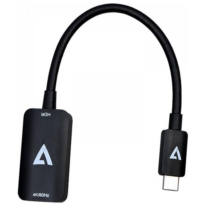 V7 V7USBCHDMI4K60HZ Adattatore Hdmi Tipo A Standard Usb Tipo-C Nero
