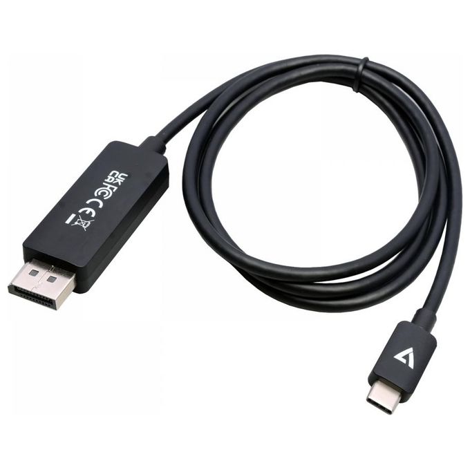 V7 V7USBCDP14-1M Cavo DisplayPort Usb Tipo-C Nero