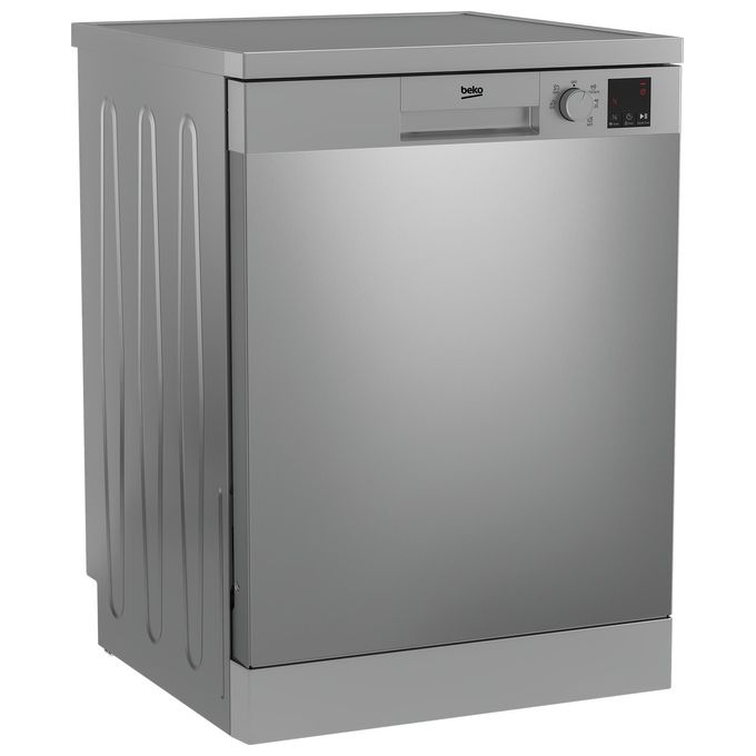 BEKO DVN05320X Lavastoviglie libera installazione 13 coperti classe energetica E 5 programmi con funzione mezzo carico e partenza ritardata (3‑9 h) AirDry statica WaterSafe (85×598×60 cm) colore inox