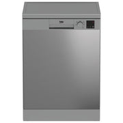 BEKO DVN05320X Lavastoviglie libera installazione 13 coperti classe energetica E 5 programmi con funzione mezzo carico e partenza ritardata (3‑9 h) AirDry statica WaterSafe (85×598×60 cm) colore inox