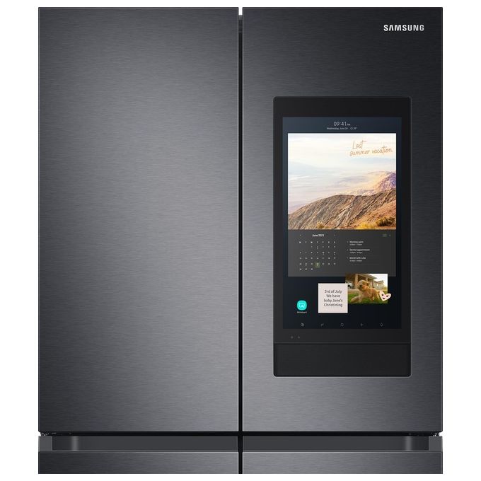 Samsung RF65A977FB1-EF Frigorifero Side by Side Family Hub Capacita' 637 Litri Classe energetica F Total No Frost Metal Cooling 182,5 cm Nero Black