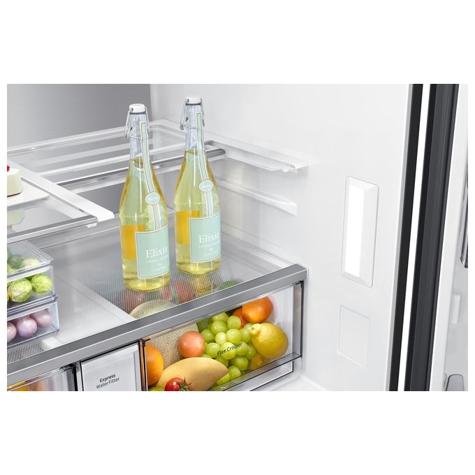 Samsung RF65A977FB1-EF Frigorifero Side by Side Family Hub Capacita' 637 Litri Classe energetica F Total No Frost Metal Cooling 182,5 cm Nero Black