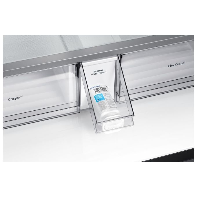 Samsung RF65A977FB1-EF Frigorifero Side by Side Family Hub Capacita' 637 Litri Classe energetica F Total No Frost Metal Cooling 182,5 cm Nero Black