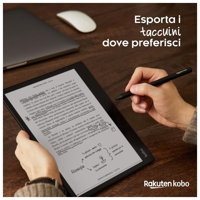 Kobo Elipsa eReader Display 10,3'' Carta E Ink 1200 Multiformato Audiolibri 32Gb Nero