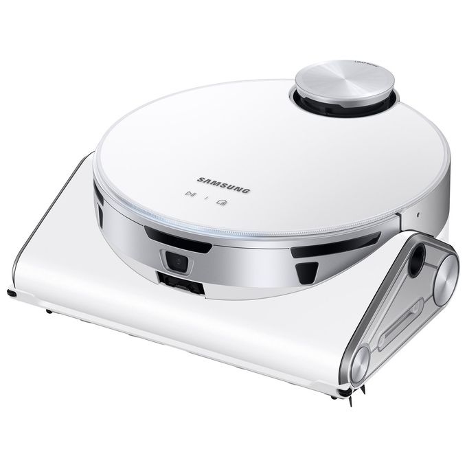 Samsung Jet Bot AI Aspirapolvere Robot 0.2 Litri Senza Sacchetto Argento-Bianco