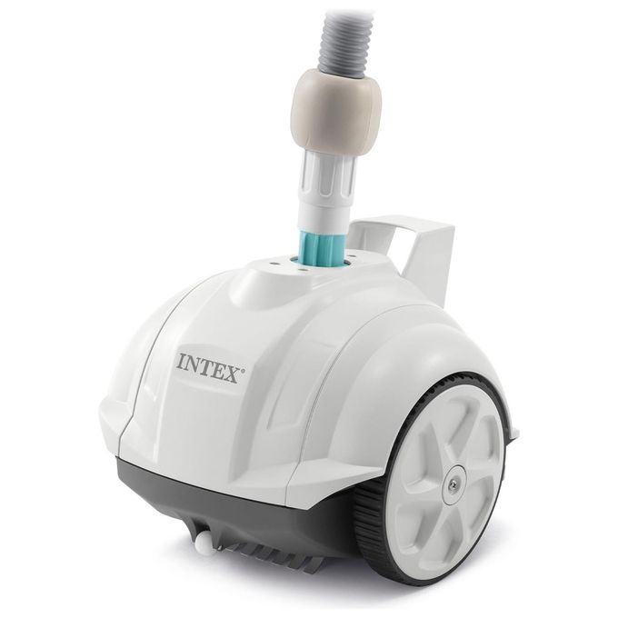 Intex 28007EX ZX50 Robot Pulitore Automatico Piscine Fuori Terra fino a 488 cm Pompa 3407 5678 L-h Tubo 6,50 m colore Bianco