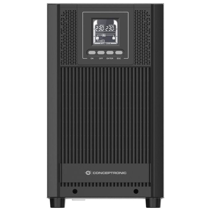 Conceptronic ZEUS52E3KGruppo di Continuita' Ups Doppia Conversione Online 3 Kva 2700 W 5 Prese Ac