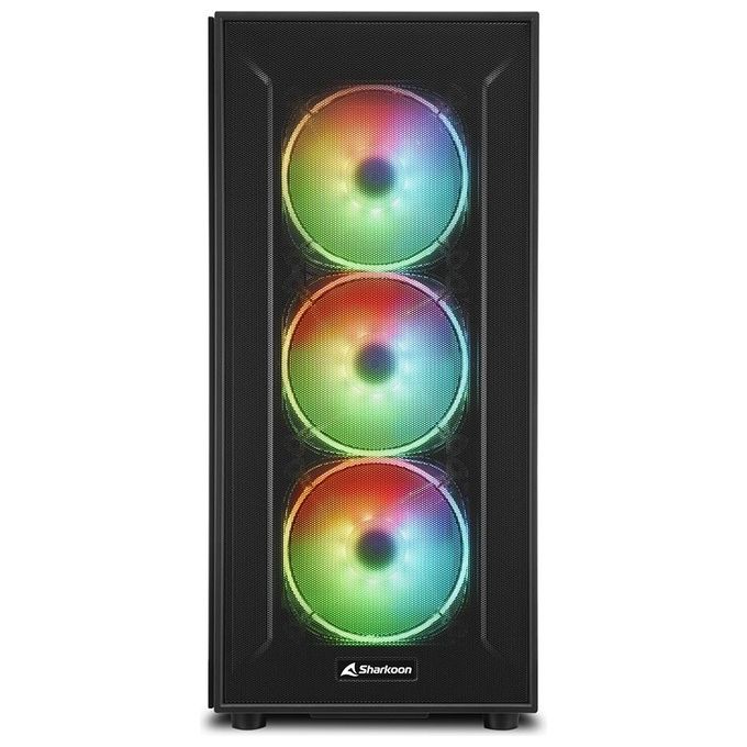 Sharkoon TG6M RGB Case Atx 2xUsb 2.0 2xUsb 3.0 Vetro Temperato 4x 120 Argb Argb Controller