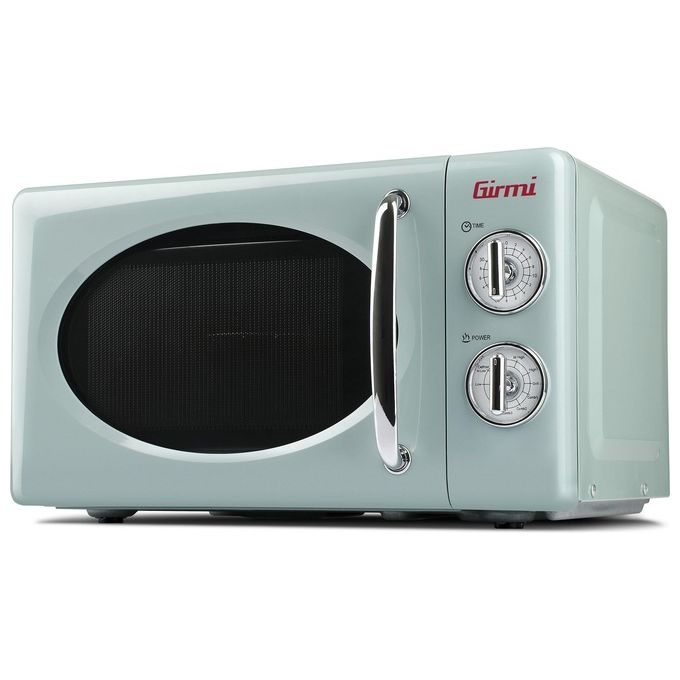 Girmi FM2100 Design Vintage Forno Microonde con Grill Capacita' 20 Litri Potenza700+800W Funzione scongelamento Verde