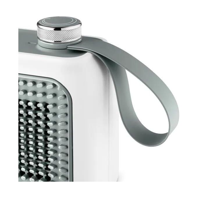 DeLonghi HFX10B03.GR Termoventilatore Stufa elettrica da Scrivania 360 Watt colore Bianco e Verde Salvia Capsule Desk