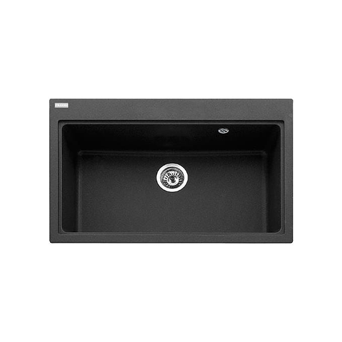 Franke MRG 610-80 Maris Lavello Fragranite da Incasso Sopratop Cover copri-scarico inox 1 Vasca Nero 80x52cm 114.0570.411
