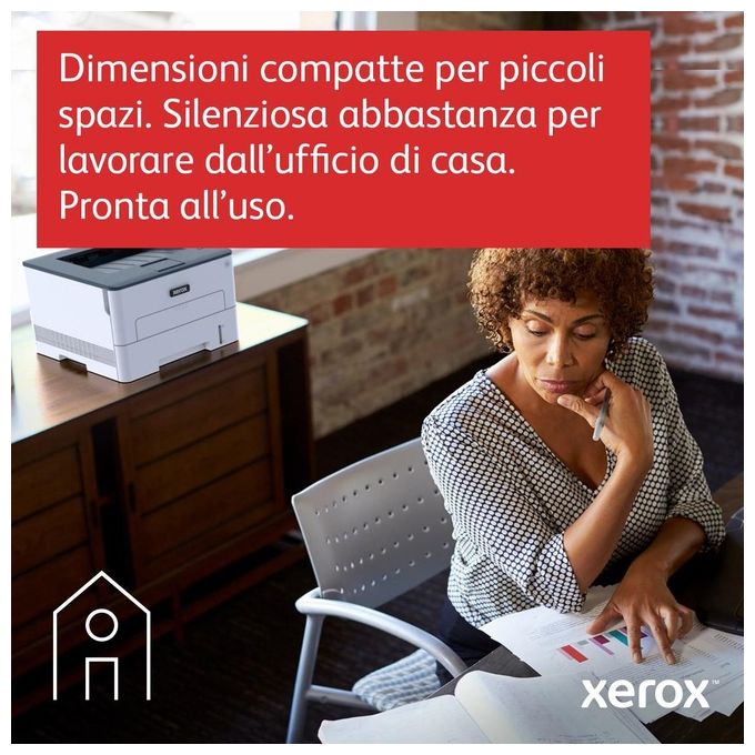 Xerox Stampante B315 Multifunzione Laser A4 B-N Copia, Stampa, Scansione, Fax, 40ppm, Wi-Fi, Stampa Fronte-Retro