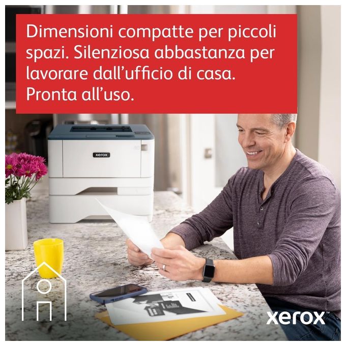 Xerox B310 Stampante A4 40ppm Fronte-Retro Wireless PS3 PCL5e-6 2 Vassoi Totale 350 Fogli