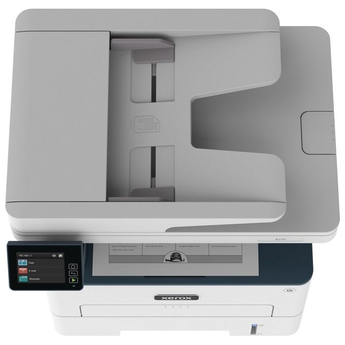 Xerox B235 Multifunzione Laser A4 Copia Stampa Scansione Fax 34ppm Bianco e Nero, Wireless con Stampa Fronte Retro, Pannello Touch a Colore