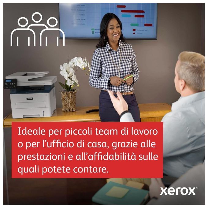 Xerox Stampante Multifunzione B225 Laser A4 34ppm Wireless con ADF e 2 Vassoi