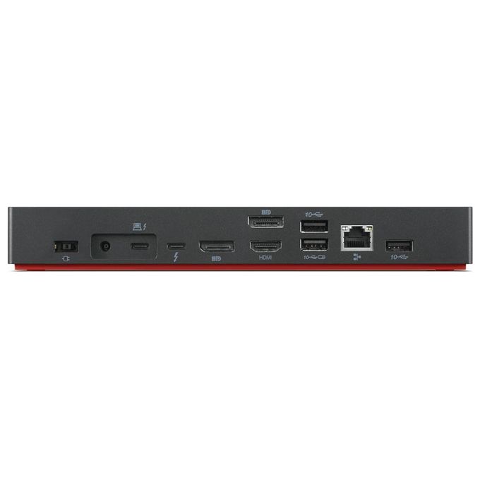 Lenovo 40B00300IT Replicatore di Porte e Docking Station per Notebook Cablato Thunderbolt 4 Nero-Rosso