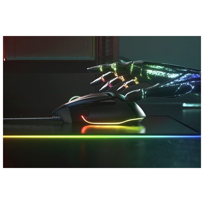 Razer Basilisk V3 Mouse da Gioco Cablato Illuminazione Chroma Completa 11 Pulsanti Programmabili Nero