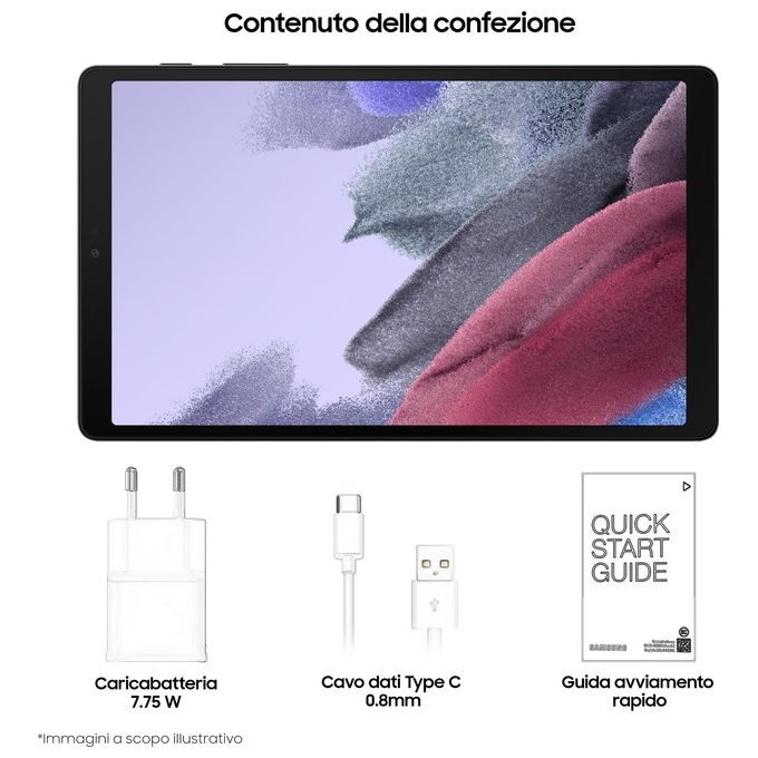 Samsung Galaxy Tab A7 Lite 8.7'' 3Gb 32Gb WiFi Grigio Italia