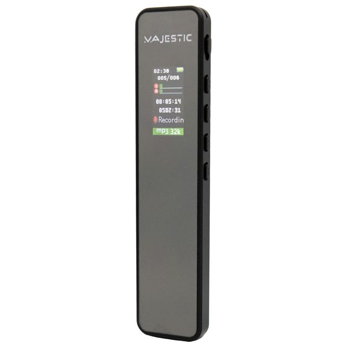 New Majestic VR-38 BK Registratore Vocale 16Gb