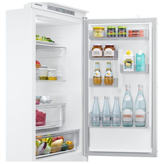 Samsung BRB26703CWW Frigorifero Combinato da Incasso Capacita' 267 Litri Classe energetica C Total No Frost All Around Cooling Rivestimento Interno in Acciaio 177.5 cm Bianco