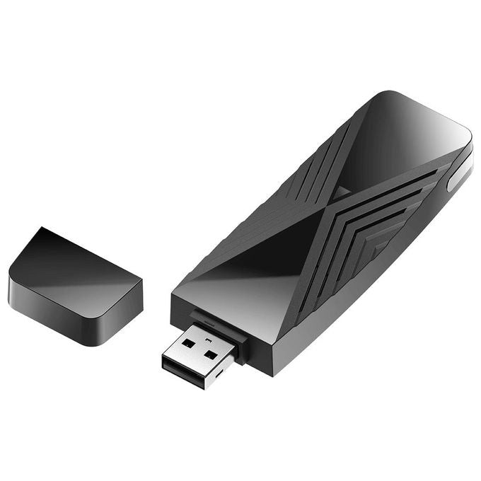 D-Link DWA-X1850 Adattatore Wi-Fi 6 USB 1800 Mbit-s Dual-band Nero