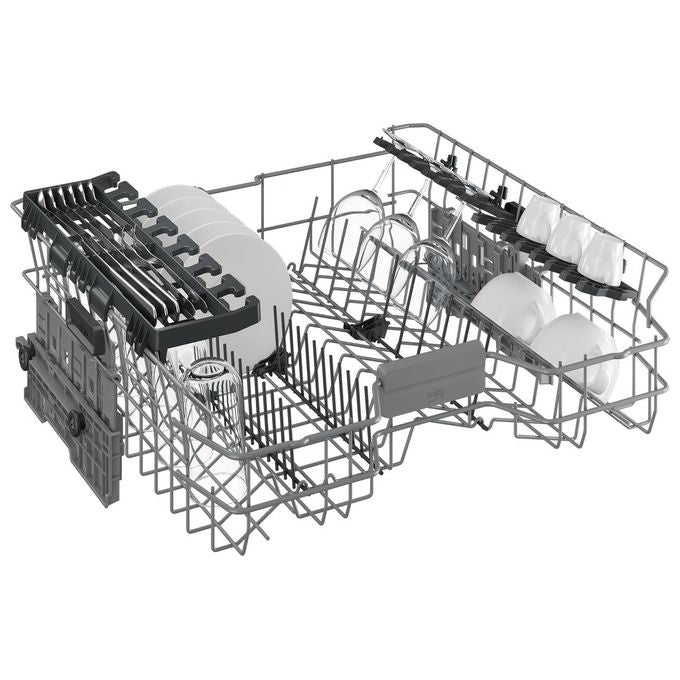 BEKO BDFN26430X Lavastoviglie Libera Installazione 14 Coperti Classe Energetica D 6 Programmi Mezzo Carico Flessifibile 59.8 cm PearlInox