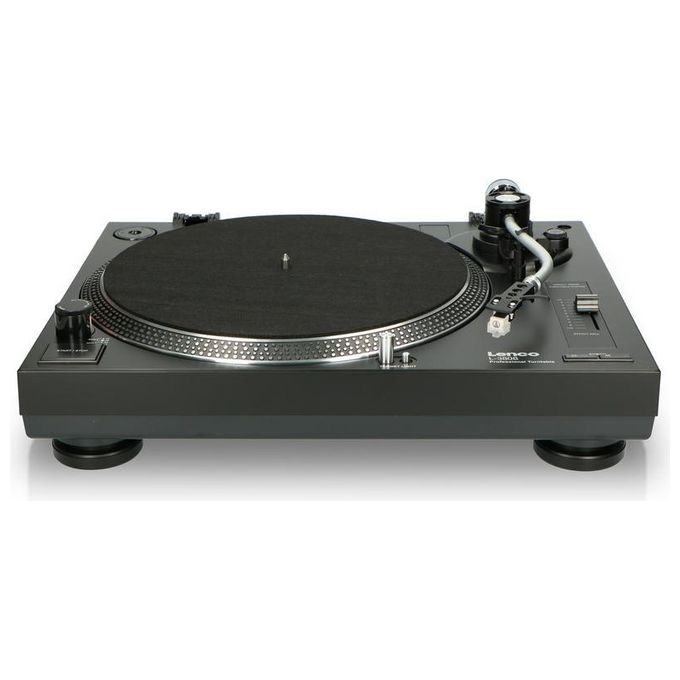 Lenco L-3808 Giradischi Trazione Diretta con Uscita Usb Nero