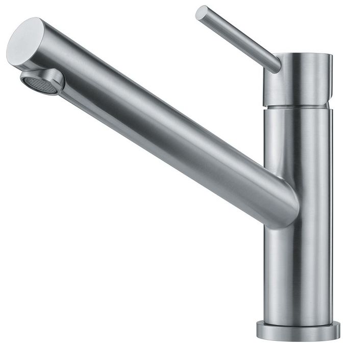 Franke Orbit Miscelatore monocomando con braccio girevole 360° e funzione di risparmio acqua Acciaio Inox 115.0569.290