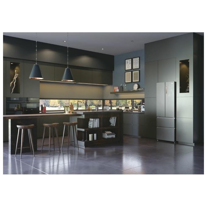 Haier HB 17 FPAAA Frigorifero Combinato Libera Installazione 446 Litri Classe Energetica E Acciaio Inossidabile