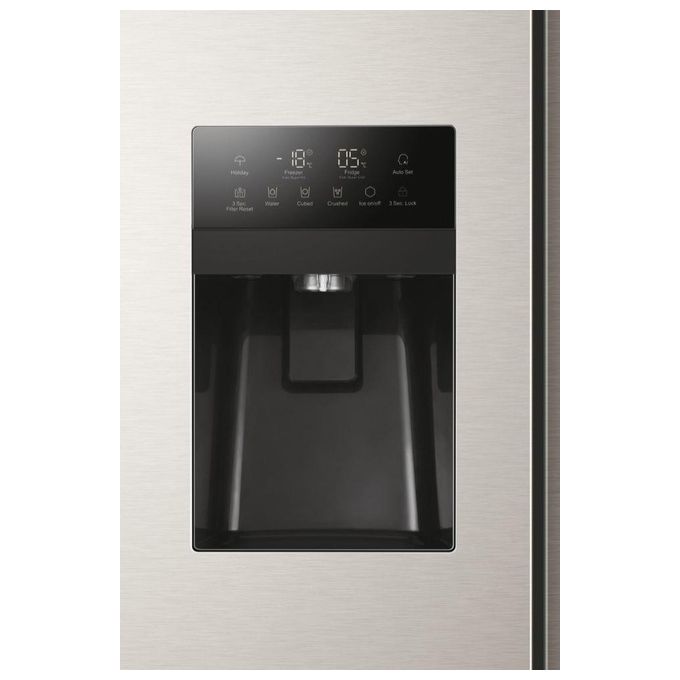 Haier HSR3918FIMP Serie 3 Frigorifero Side by Side 2 porte Total No Frost 504 Litri Compressore Inverter Inox Classe F